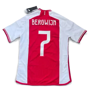Bergwijn Ajax Amsterdam 23/24 Home Jersey XL Boys Red Adidas Soccer Shirt - Picture 1 of 12