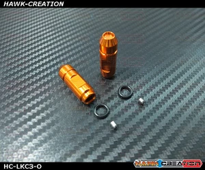 Hawk TX Switch Knobs Cap Orange Long V3 (2pcs, Fit All Brand TX) - Picture 1 of 8