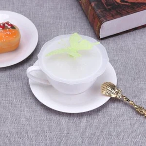 Coperchio della tazza con coperchio antiscivolo in silicone antipolvere traspare - Zdjęcie 1 z 10