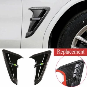 Carbon Side Body Marker Fender Air Wings Vent Trim For BMW X3 G01 X4 G02 2018-21 - Picture 1 of 8
