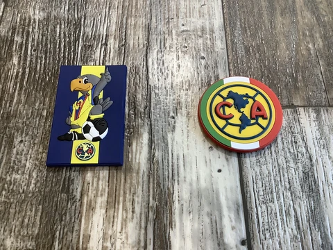 Club America Mexico Futbol Soccer 2 Magnets New Liga Mx Imanes De Goma Cover