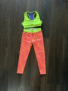 Girls Nike Dri Fit Pants Size 6/7 And Sports Top Xsmall - Picture 1 of 6