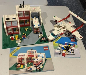 De colección Lego Town 6380 Centro de Tratamiento de Emergencias Hospital y Avión de Rescate Aéreo - Imagen 1 de 14