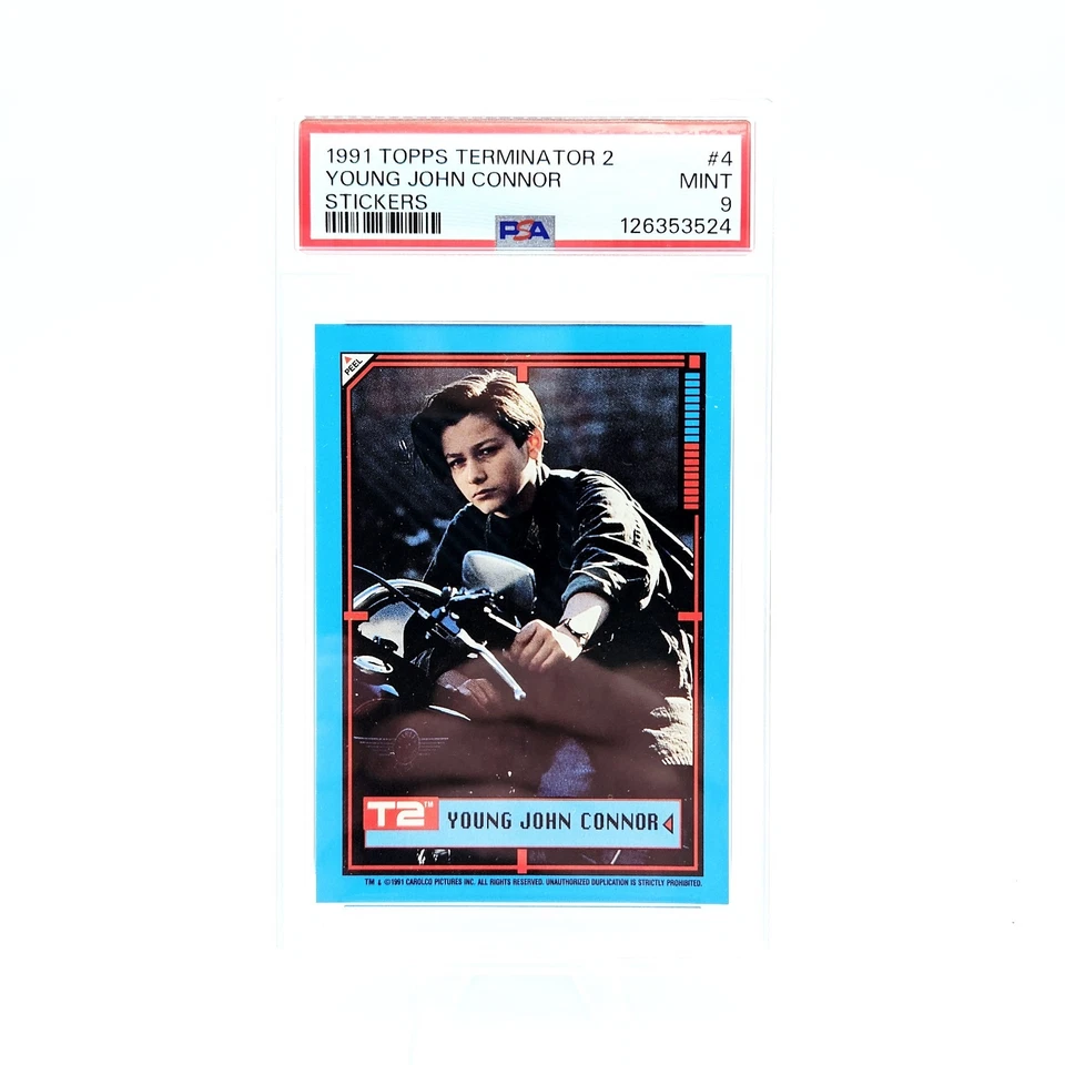 1991 Topps Terminator 2 #4 Young John Connor PSA 9  - Image 1 of 2
