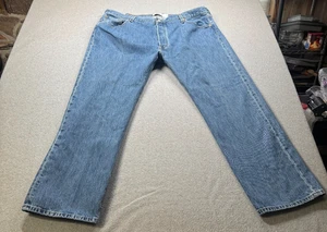 Levi's 501 Mens Jeans 44x30 Button Fly Blue Denim - Picture 1 of 10