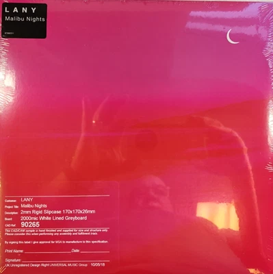 LANY  Malibu Nights LP Album vinyl record Limited Clear 2018 on Polydor - Image 1 of 4