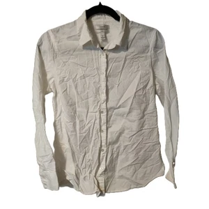 Camicia J.Crew bianca con bottoni taglia 6P petite 100% cotone ottime condizioni - Foto 1 di 5