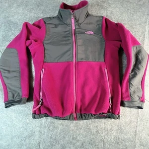 Girl The North Face Fleece Jacket Outdoor Hiking Camping Purple M 10-12 - Picture 1 of 7