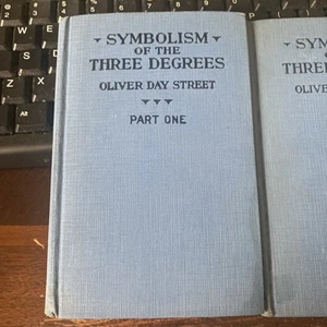 1922/1924 SYMBOLISM OF THE THREE DEGREES BOOK PART ONE/PART TWO - Picture 1 of 5