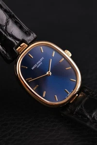 Patek Philippe Ellipse 4826 Neutrale Box 18k Gold, Blue Sigma Dial, SERVICED, - Bild 1 von 14