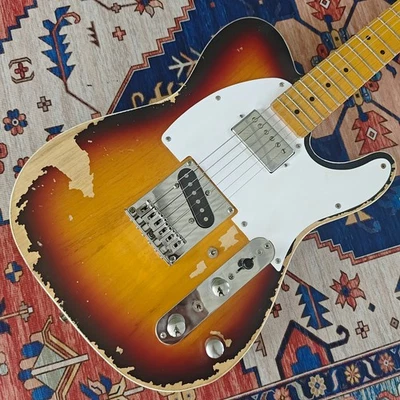 Relic TL Electric Guitar Alder Body Maple Fretboard 3TS Color Active pickup - Image 1 of 4