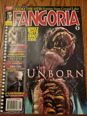 Fangoria Mag The Unborn The Wolfman Jason X #279 January 2009 Kelly Reilly - Image 1 of 4