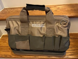 Woodcraft 16" Tool Bag w/16 Pockets-Zippered Bottom with Plano  Organizer - Picture 1 of 7