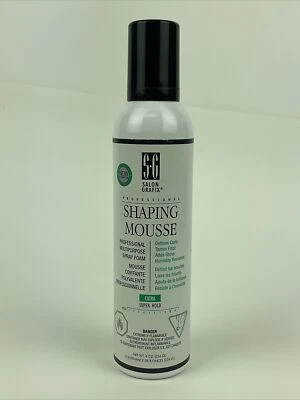 Mousse moldeadora profesional Salon Grafix define brillo extra súper sujeción 8 oz difícil de encontrar Foto 1 de 3