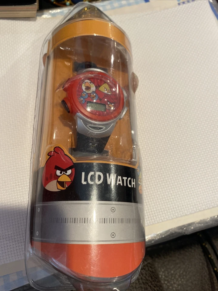 Angry Birds By Rovio Entertainment Ltd. LCD Watch IN ORIGINAL PLASTIC CASE - Image 1 of 2