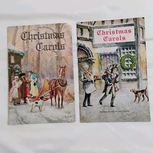 Vintage 1950er Weihnachtslieder Hefte Buch 2er Set - National Bank of Logan WV - Bild 1 von 15