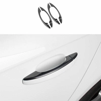 Cubierta de manija de puerta exterior de acero negro apta para Audi Q5 2009 2010-2017 8 piezas Foto 1 de 4