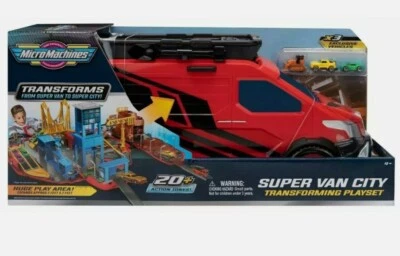 Micro Machines 2020 Super Van City Large Transforming Playset & 3 Exclusive Cars - Image 1 of 4