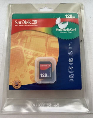 SanDisk 128mb Multimediacard memory card sealed - Image 1 of 4