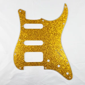 Golpeador D'Andrea Stratocaster 4 capas 11 agujeros bobina HSS brillo dorado - Imagen 1 de 3