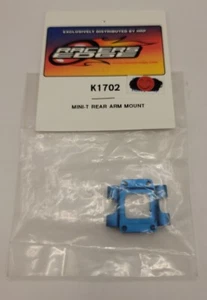 Racers Edge Rear Arm Mount Team Losi Mini T 1.0 Blue Aluminum Mini-T 1/18 K1702 - Picture 1 of 1
