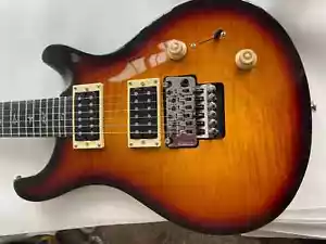 Hot Sale Brown Curly Maple Top Electric Guitar Tremolo, 2 Pickups, 5 Way Switch - Picture 1 of 6