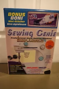 NEW Sewing Machine Genie Plus Hand Held Mini Stitcher, Carry Case Accessory Kit - Picture 1 of 6