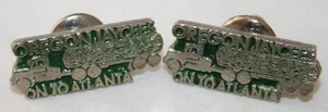 2 Vintage 1970s OREGON JAYCEES Hat/Jacket/Vest PIN On To Atlanta Logging Truck - Picture 1 of 2