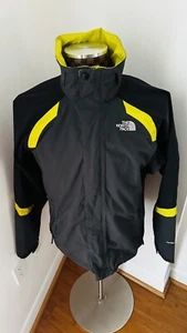 The North Face Mens Size Small Ski Jacket Hyvent Waterproof EUC Gray Yellow - Picture 1 of 15