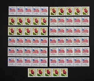 US 1991-1995 #2518, #2890, #2892 PNC5, 13 strips, 6 different, Mint NH - Picture 1 of 1
