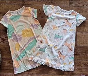 Carter's girls 2pk nightgown. Pink pastel with unicorns. Sz 2T-3T. NWT. B19. - Picture 1 of 4
