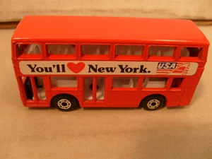 1983 MATCHBOX SUPERFAST MB 51 LEYLAND TITAN LONDON BUS YOU'LL LOVE NEW YORK NEW - Picture 1 of 3