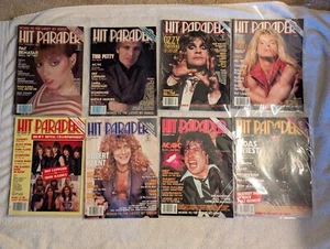 Hit Parader 1983 8 Issues Van Halen Tom Petty Ozzy Osbourne Iron Maiden AC/DC - Picture 1 of 20