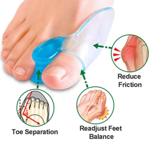 Bunion Corrector Silicone Toe Separator Straightener Orthopedic Toes Spacer - Picture 1 of 7