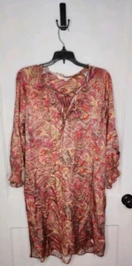 Odd Molly Deep Groove Garden Kleid Größe 3 / Large rosa Paisley seidige Viskose - Bild 1 von 8