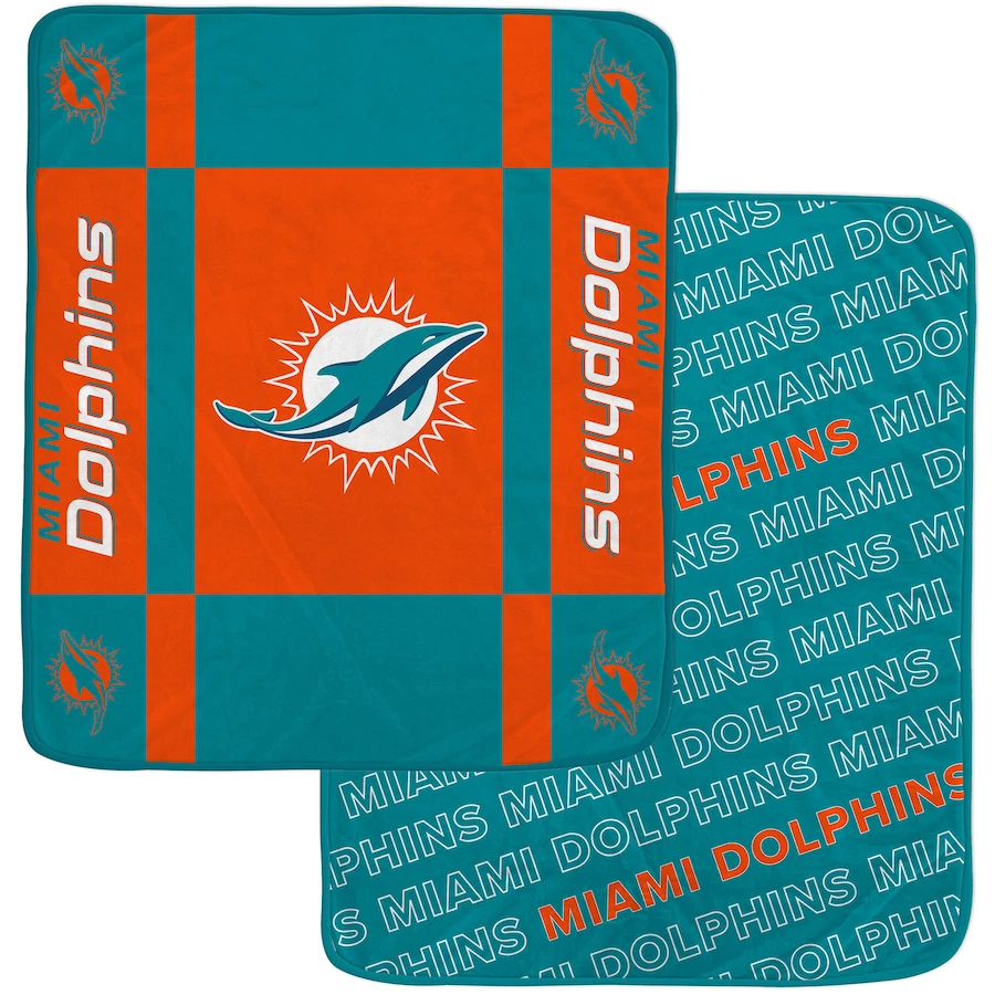 Manta suave Ultra Lux bloque inverso Pegasus 60x70 Miami Dolphins NFL Foto 1 de 1