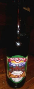 COORS FIELD "PENNANT FEVER" 1995 COMMEMORTIVE BOTTLE COLORADO ROCKIES EMPTY - Picture 1 of 2