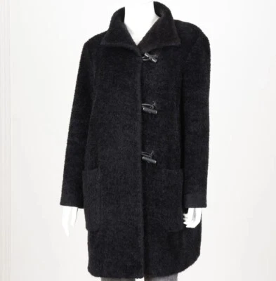 MAX MARA Black Alpaca Wool Coat UK8 US6 IT40 - Image 1 of 4