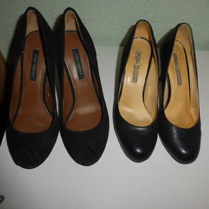 2 Paar High-Heels Gr 38 +39, schwarz - Bild 1 von 6