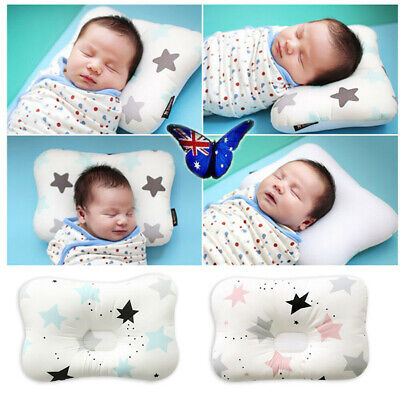 Baby Infant Newborn Memory Pillow Prevent Flat Head Protect Neck Anti Roll New • 14.69$
