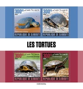 Turtles MNH Stamps 2023 Djibouti M/S - Picture 1 of 1