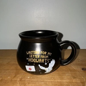 Harry Potter “Waiting For My Letter From Hogwarts” Cauldron Stonewear Mug - Picture 1 of 6