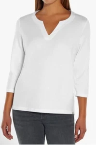 Orvis Ladies' 3/4 Sleeve Pima Cotton Tee/Top with Side Slits XXL NEW 2X - Picture 1 of 4