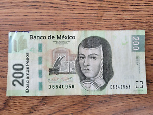 Mexican 200 Peso Banknote, 2014, Series BA