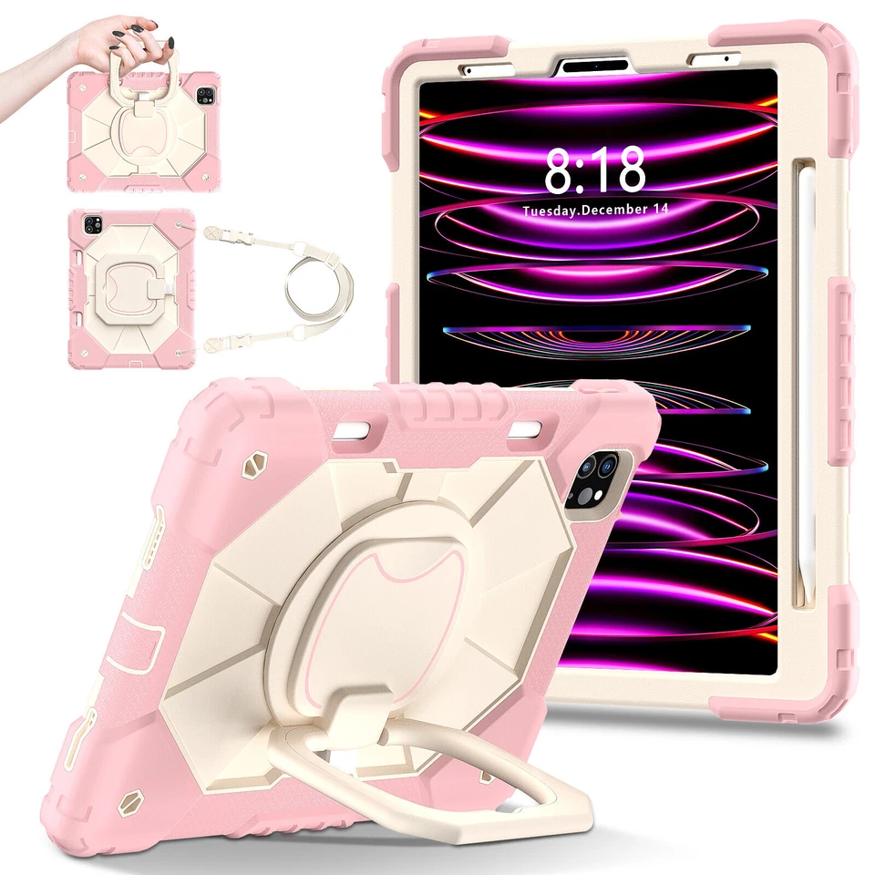 New For iPad Air Pro 11/13 inch Shockproof Heavy Duty Stand Case Cover - Image 1 of 4