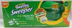 Swiffer Sweeper 2 n 1 Starter Kit 4 Sweeping & Mopping NEW Stock Sealed Package - Picture 1 of 4