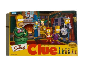 Hasbro (40766) The Simpsons Clue Detective Game - Multicolor Complete Free Ship - Image 1 of 4