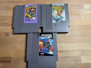 Boulder Dash, Bayou Billy, and Mission Impossible Nintendo NES Cartridge Only - Picture 1 of 4