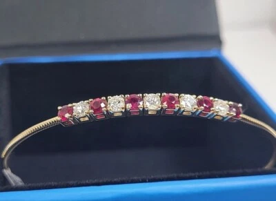 Ruby Braclet 14K Gold Fine Quality Made in The USA 20yr on eBay - Image 1 of 4