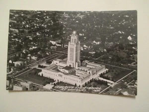 RPPC Lincoln Nebraska Postcard State Capitol Real Photo NE - Picture 1 of 2
